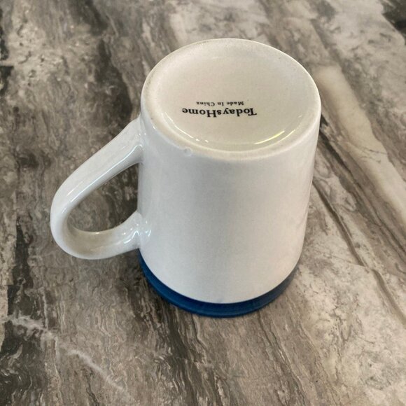 Todays Home Navy Rimmed Dinnerware Mug Stoneware Used - Picture 3 of 5